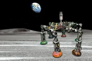 MIT’s Walking Oligomeric Robotic Mobility System (WORMS) permet aux astronautes de changer facilement les pièces sur la Lune.