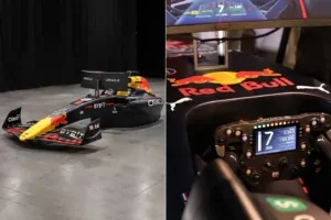 $120 000 Simulateur de course Red Bull RB18 Champions Edition Inclut un ensemble d'aileron avant