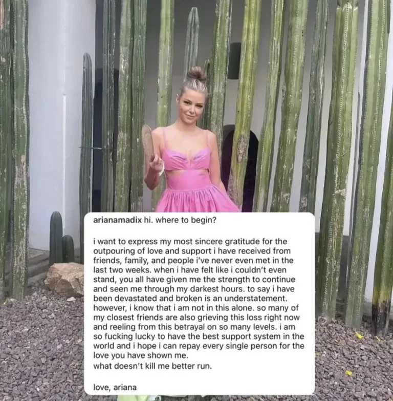 Ariana Madix rompt son silence sur sa séparation avec Tom Sandoval et l'affaire avec Raquel Leviss. De plus, un nouveau rapport révèle comment l'affaire entre Tom et Raquel aurait, selon les allégations, commencé.