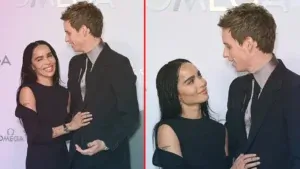 Eddie Redmayne se montre chaleureux avec Zoë Kravitz lors de l'événement Omega Aqua Terra à Londres