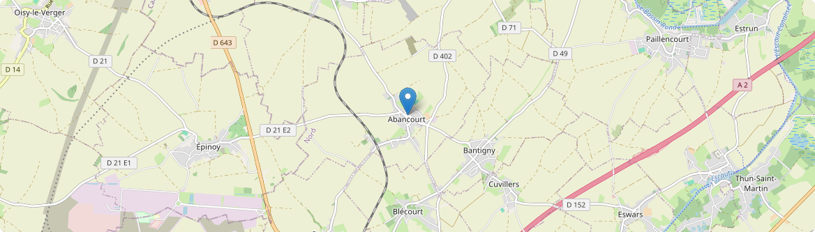 Abancourt - Carte