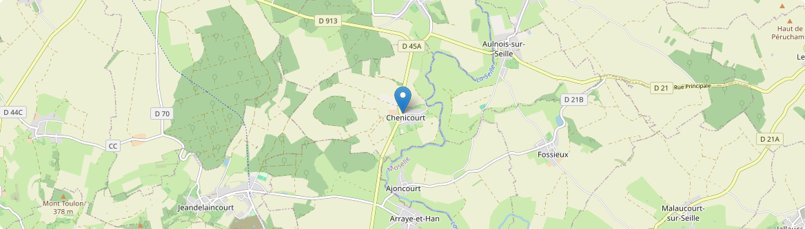 Abaucourt - Carte