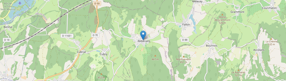 Abbenans - Carte
