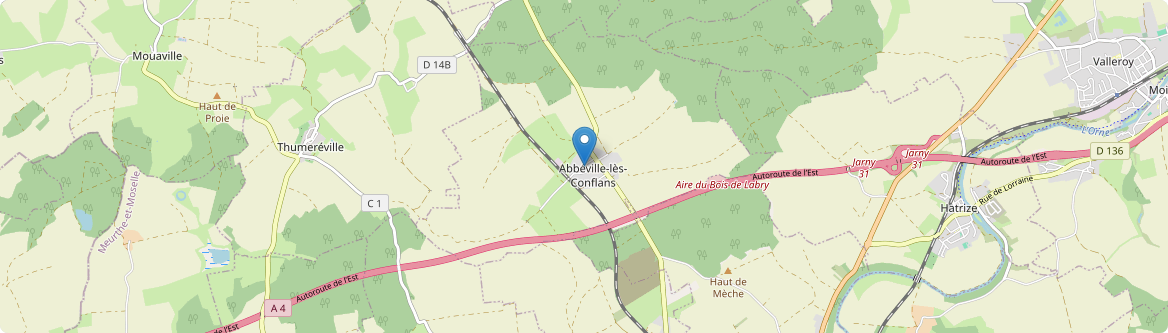 Abbéville-lès-Conflans - Carte