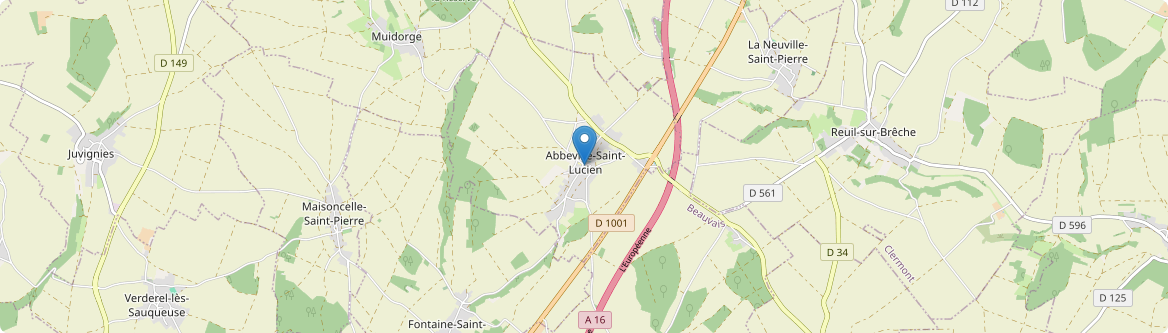 Abbeville-Saint-Lucien - Carte