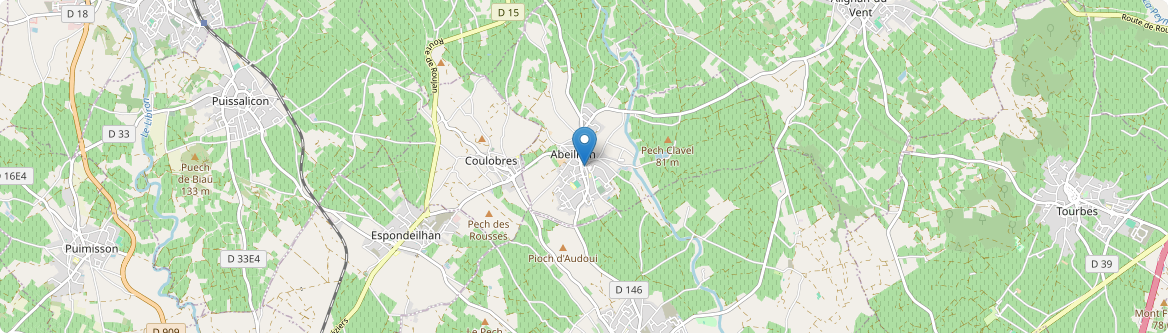 Abeilhan - Carte