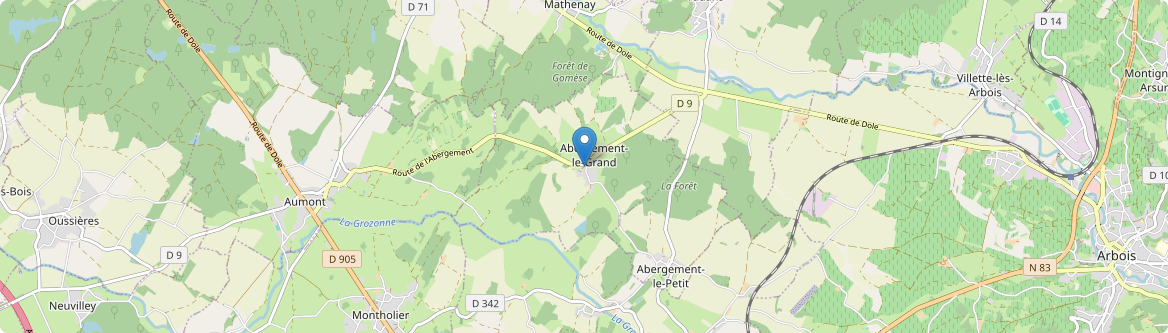 Abergement-le-Grand - Carte