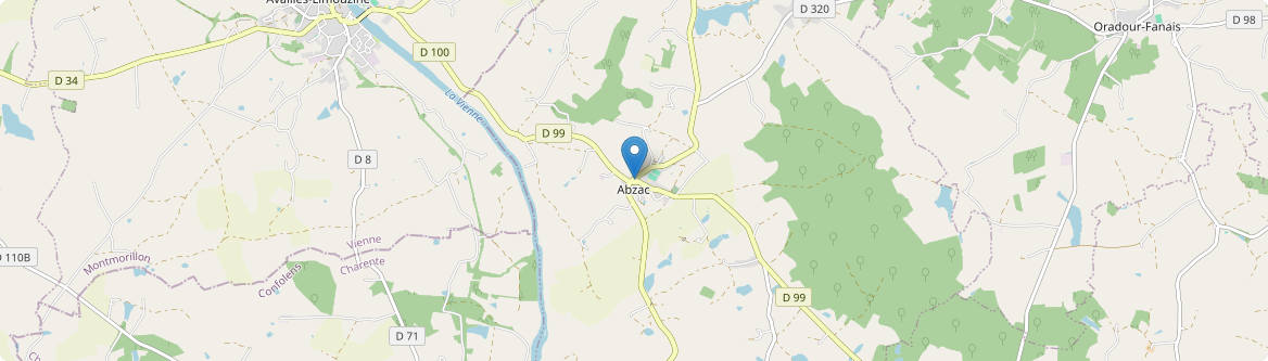 Abzac - Carte