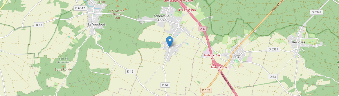 Achères-la-Forêt - Carte
