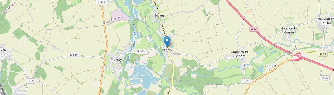 Achery - Carte