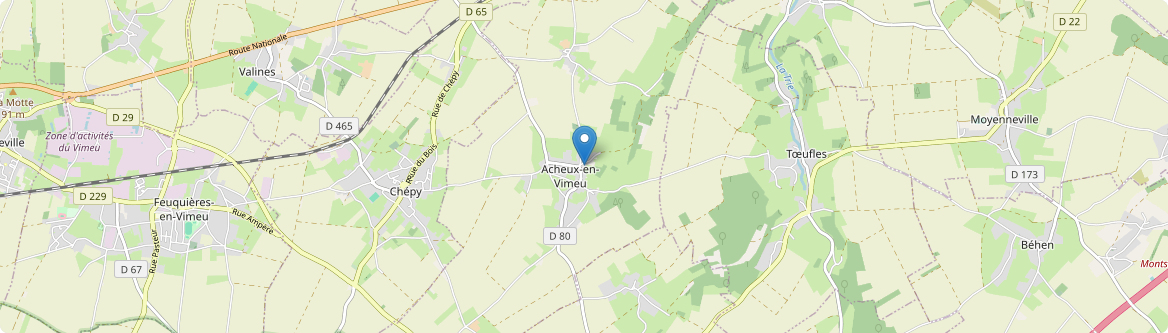 Acheux-en-Vimeu - Carte
