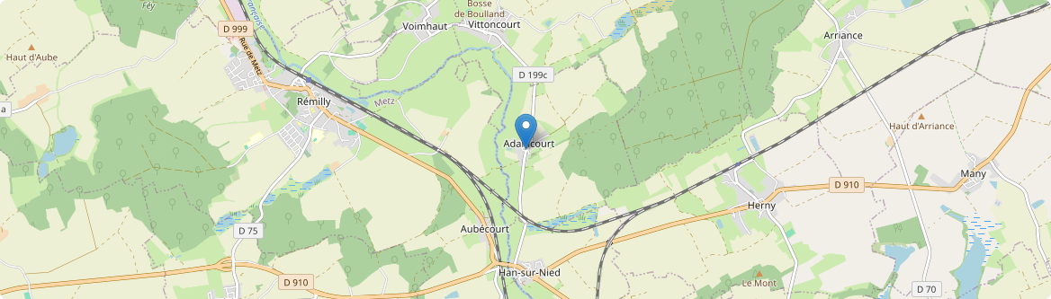 Adaincourt - Carte