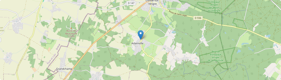 Adainville - Carte