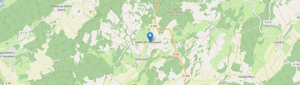 Adam-lès-Passavant - Carte