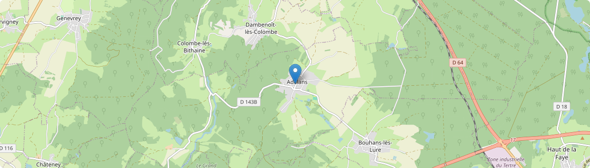 Adelans-et-le-Val-de-Bithaine - Carte