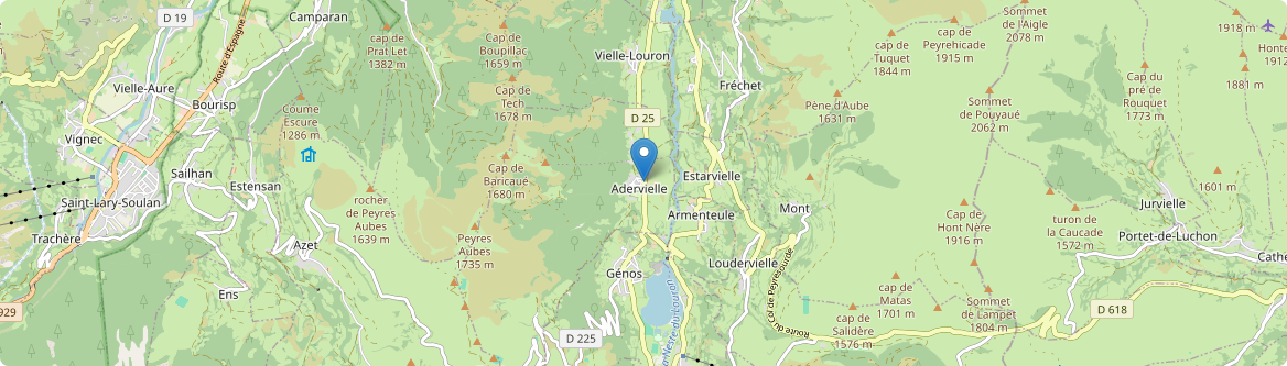 Adervielle-Pouchergues - Carte