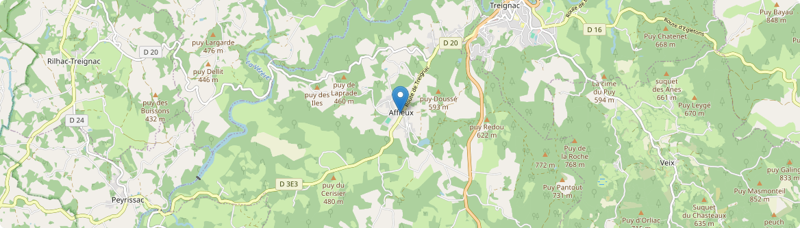 Affieux - Carte