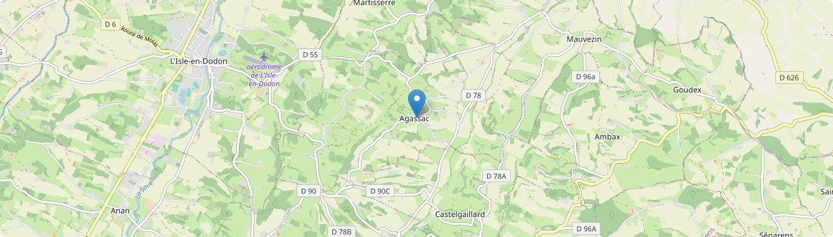 Agassac - Carte