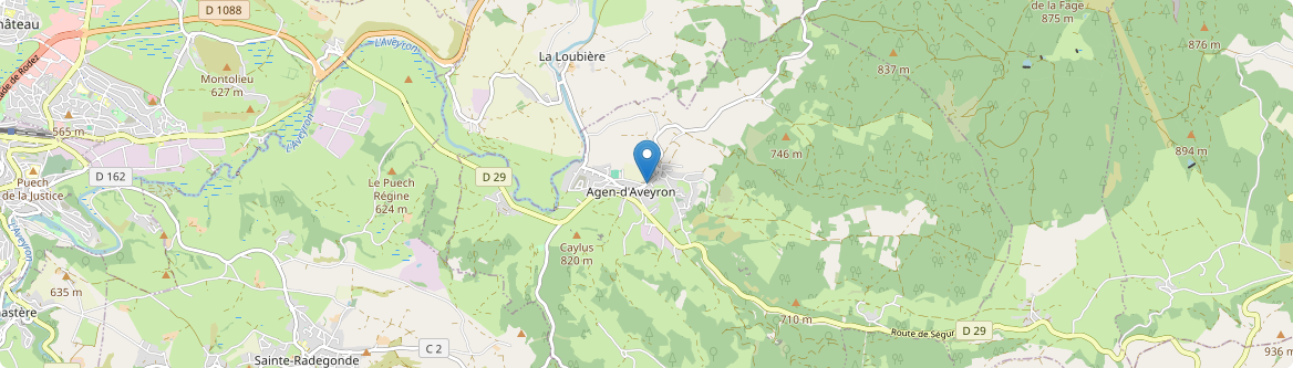 Agen-d'Aveyron - Carte