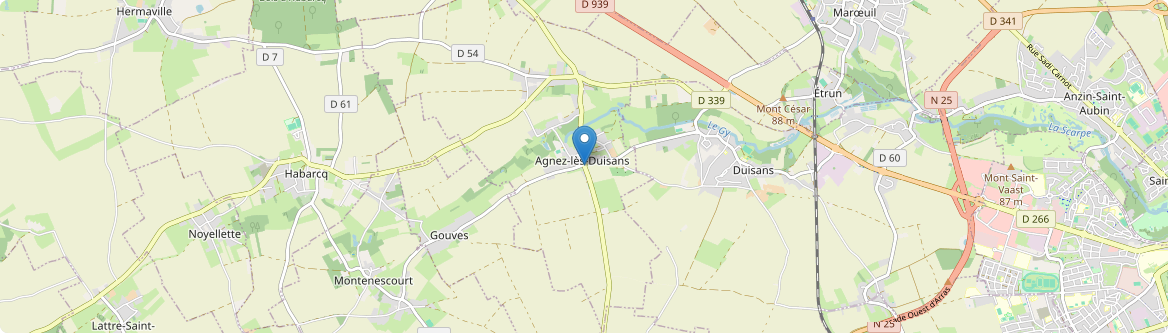 Agnez-lès-Duisans - Carte