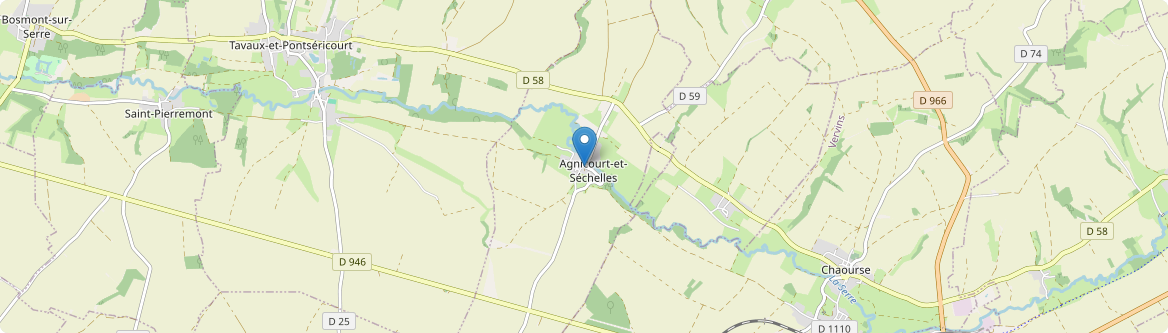 Agnicourt-et-Séchelles - Carte