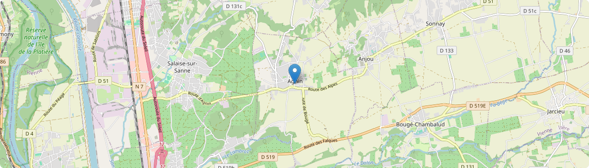 Agnin - Carte