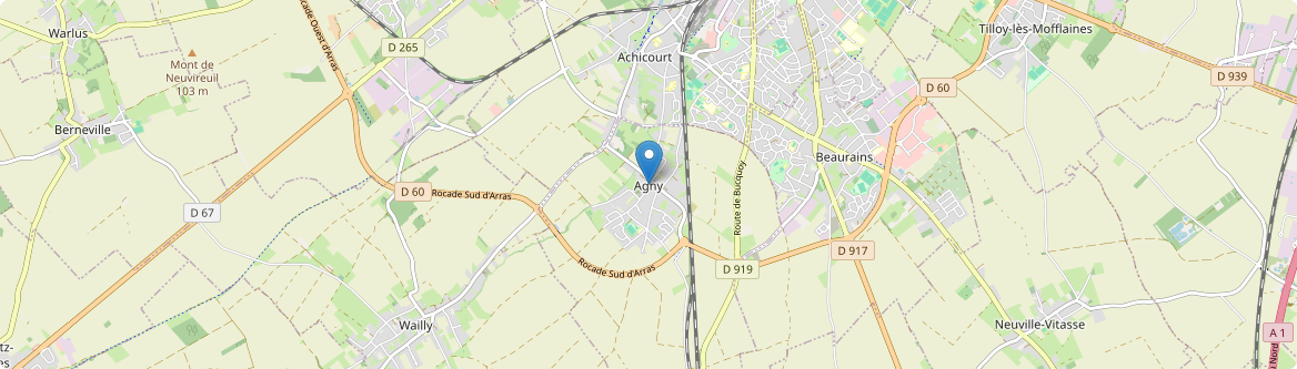 Agny - Carte