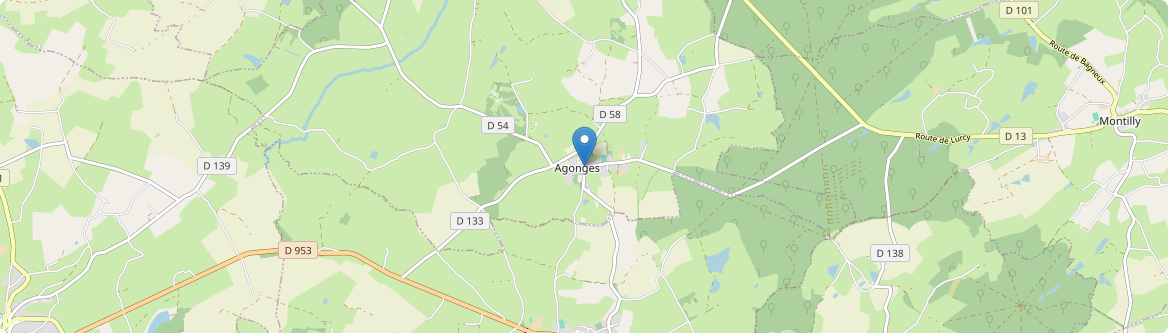 Agonges - Carte