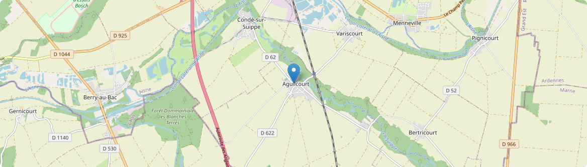 Aguilcourt - Carte