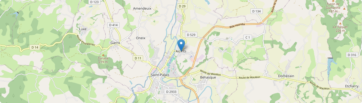Aïcirits-Camou-Suhast - Carte