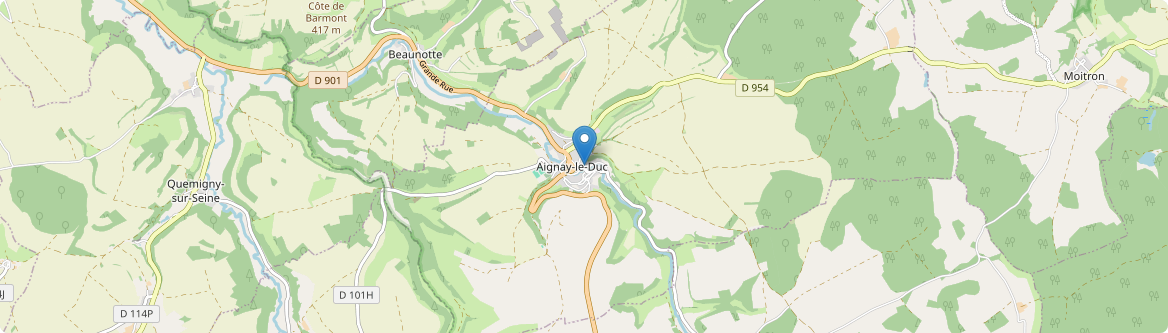 Aignay-le-Duc - Carte