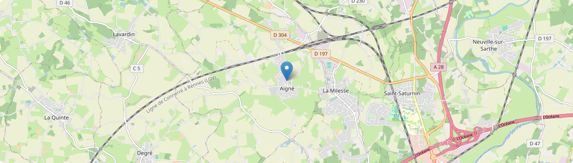 Aigné - Carte