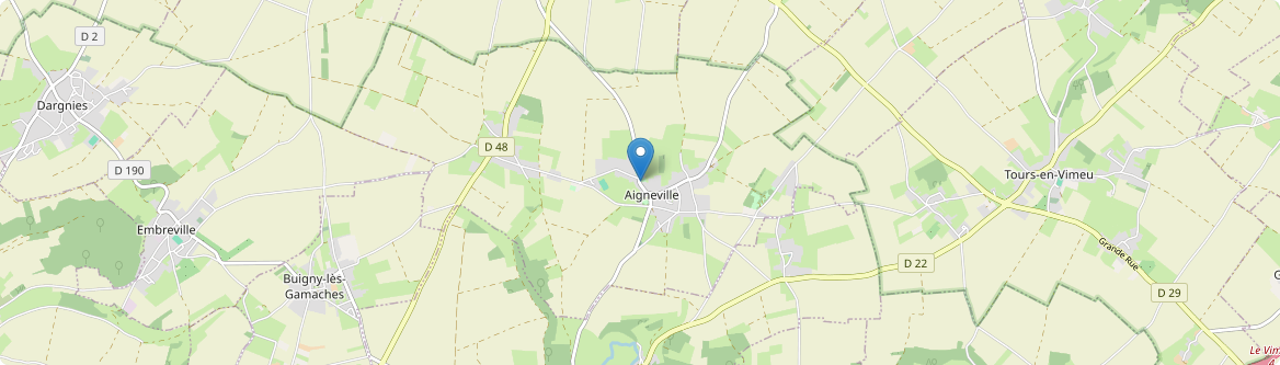 Aigneville - Carte