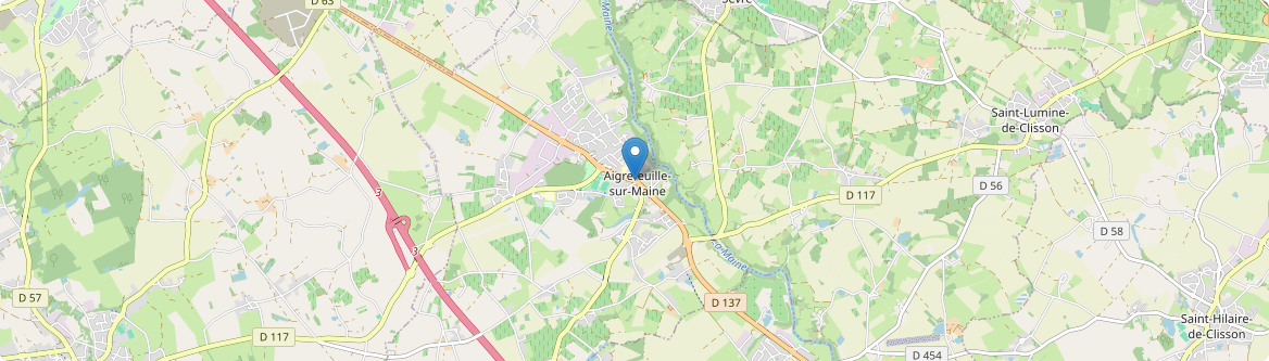 Aigrefeuille-sur-Maine - Carte