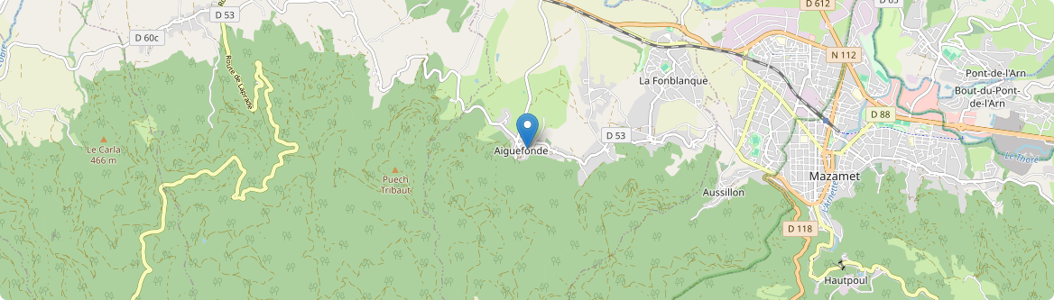 Aiguefonde - Carte