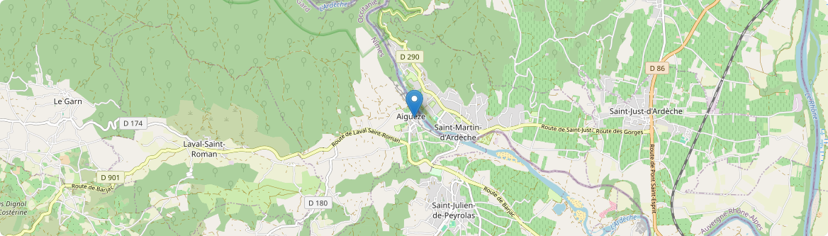 Aiguèze - Carte
