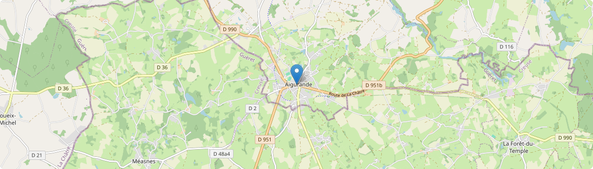 Aigurande - Carte