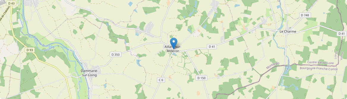 Aillant-sur-Milleron - Carte