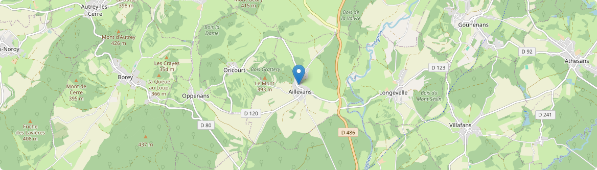 Aillevans - Carte
