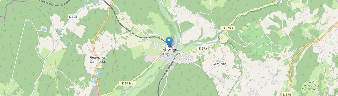 Aillevillers-et-Lyaumont - Carte