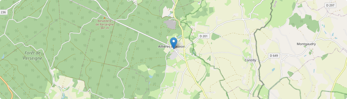 Aillières-Beauvoir - Carte