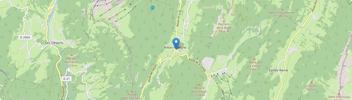 Aillon-le-Jeune - Carte