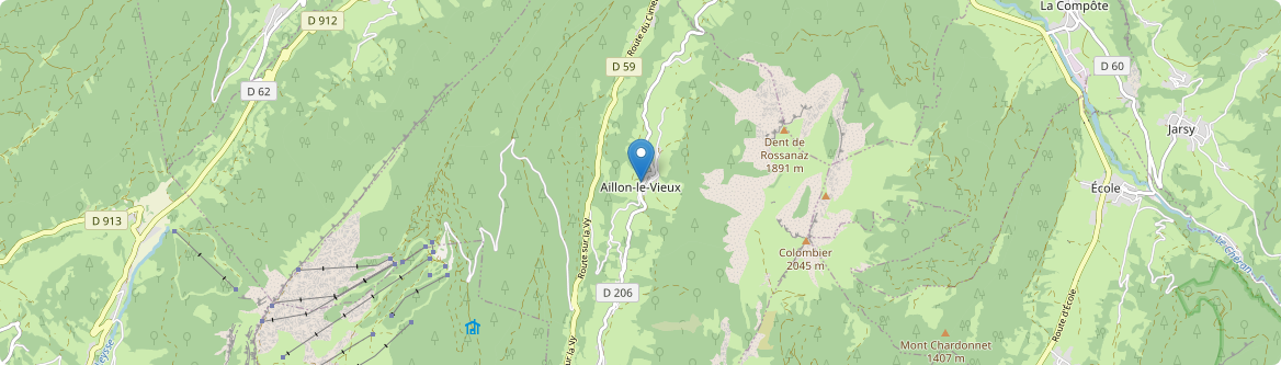 Aillon-le-Vieux - Carte