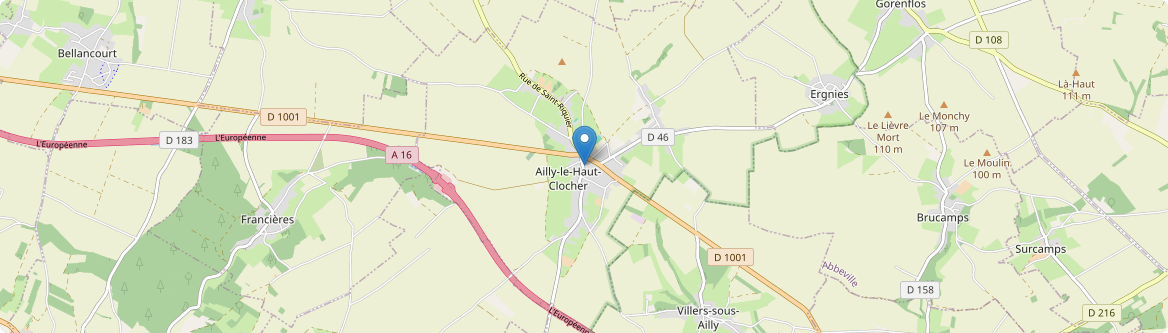 Ailly-le-Haut-Clocher - Carte