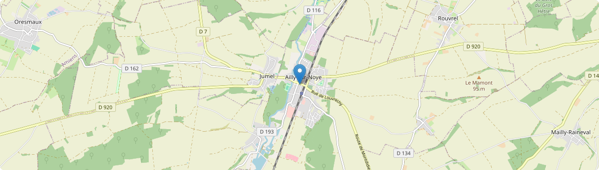 Ailly-sur-Noye - Carte
