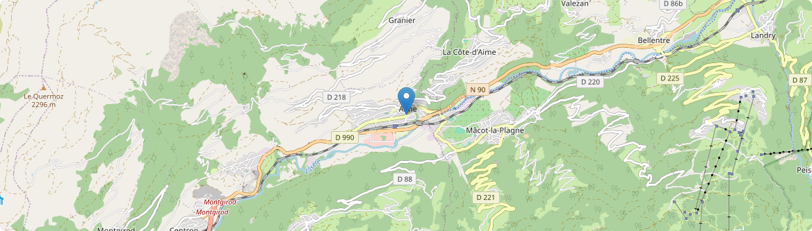 Aime-la-Plagne - Carte