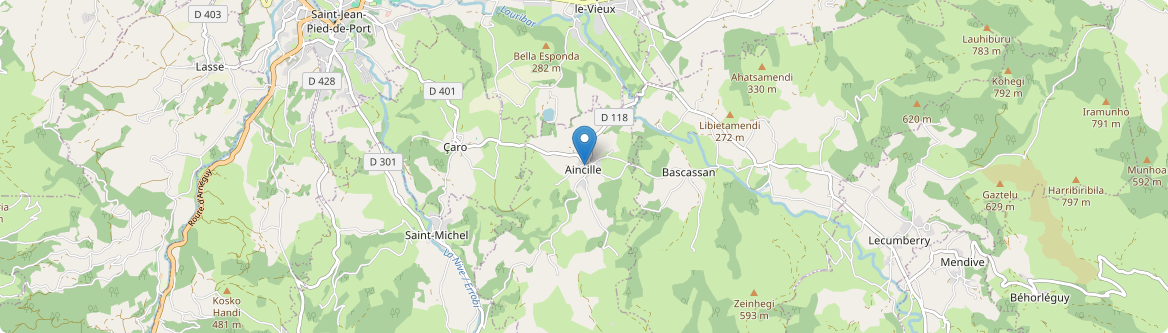 Aincille - Carte
