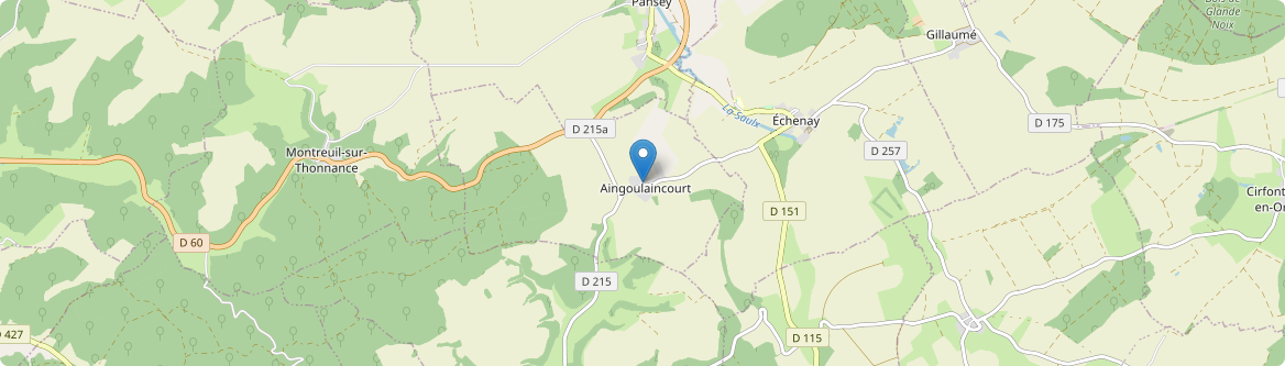 Aingoulaincourt - Carte