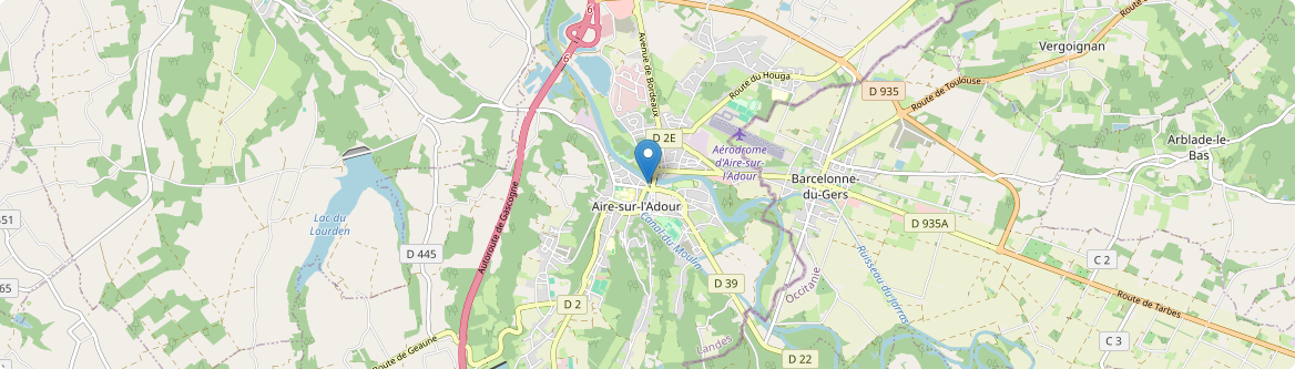 Aire-sur-l'Adour - Carte