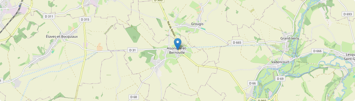 Aisonville-et-Bernoville - Carte